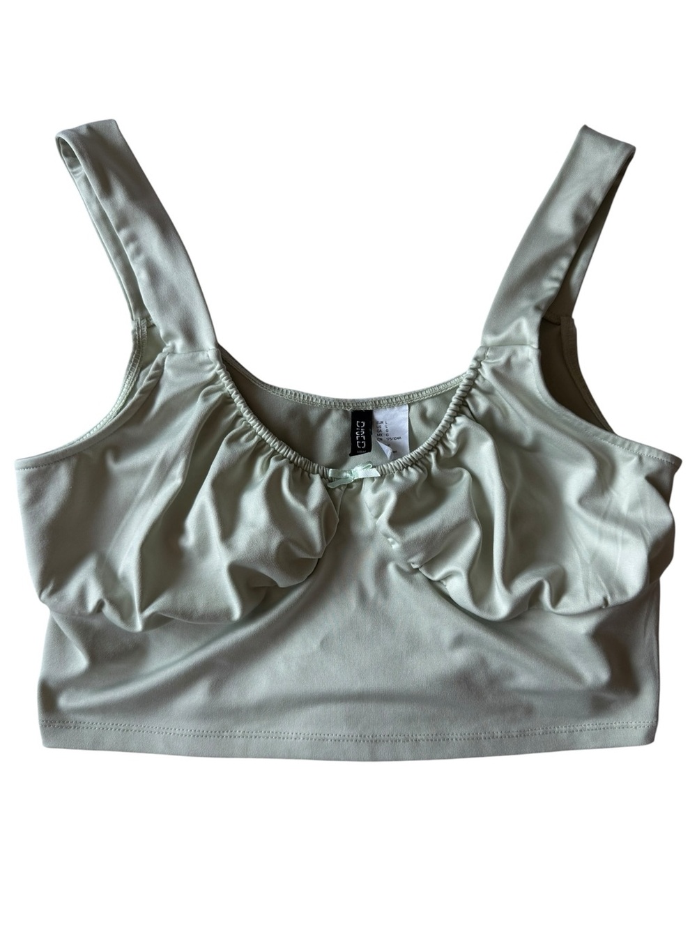 Divided Light Sage Green Crop Top